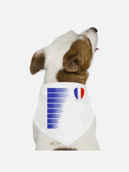 Rugby France Rugby Maillot Pour les Français France - Bandana pour chien - blanc