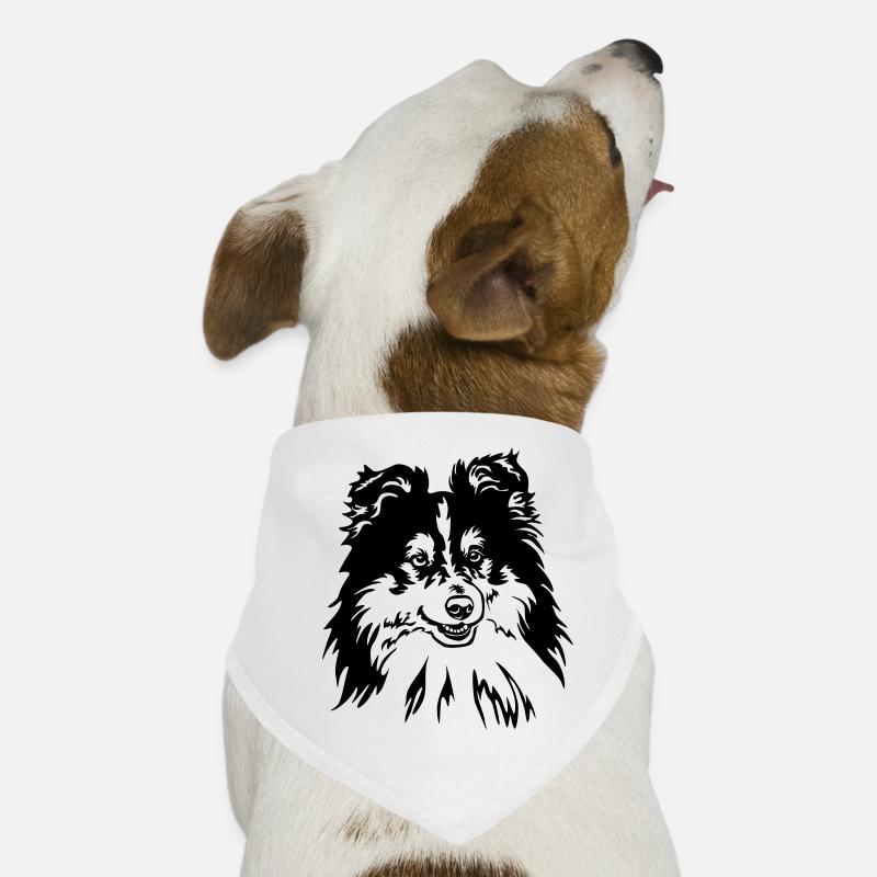 Sheltie Head Dog Bandana