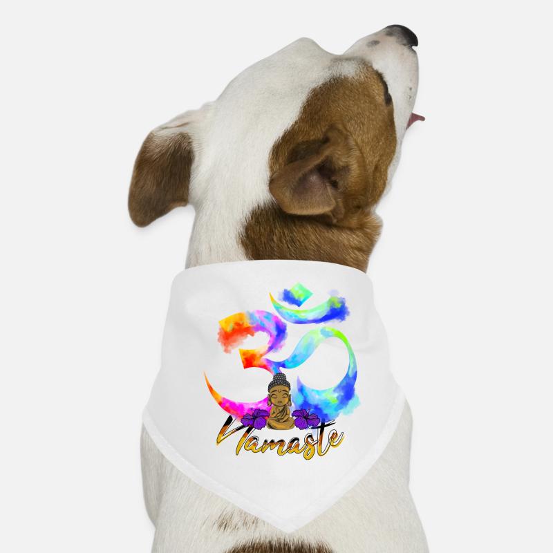 Namaste-Bogen-Iris-Buddha Hunde-Bandana