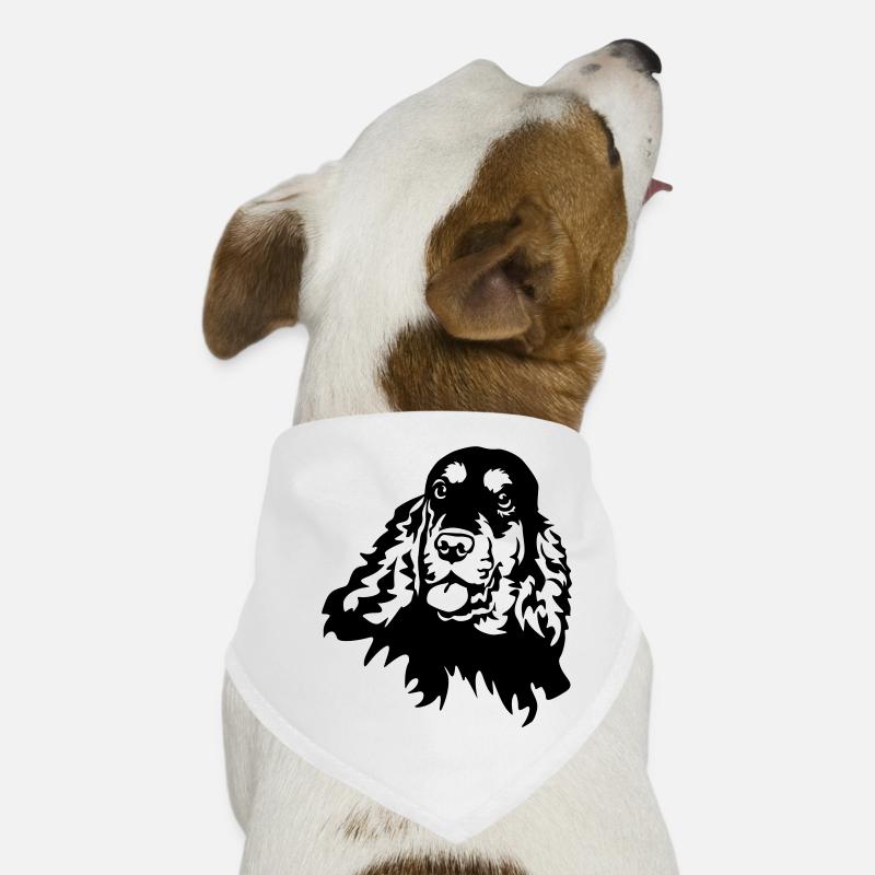 Cocker Spaniel Head Bandana pour chien