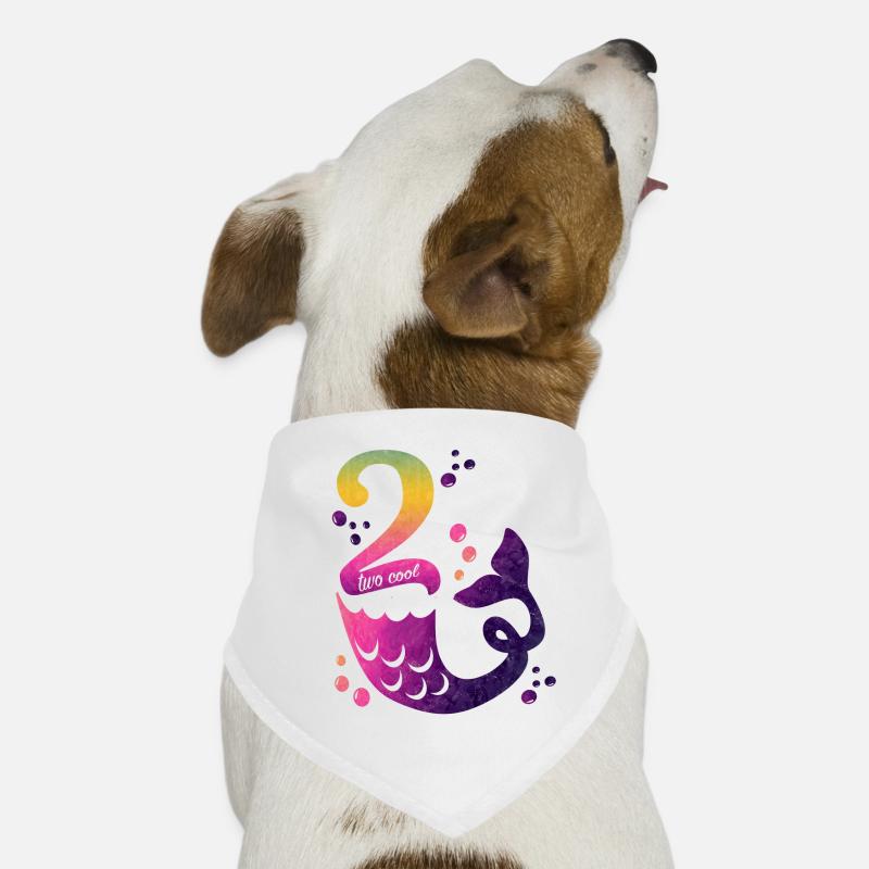 2 Birthday Mermaid Dog Bandana