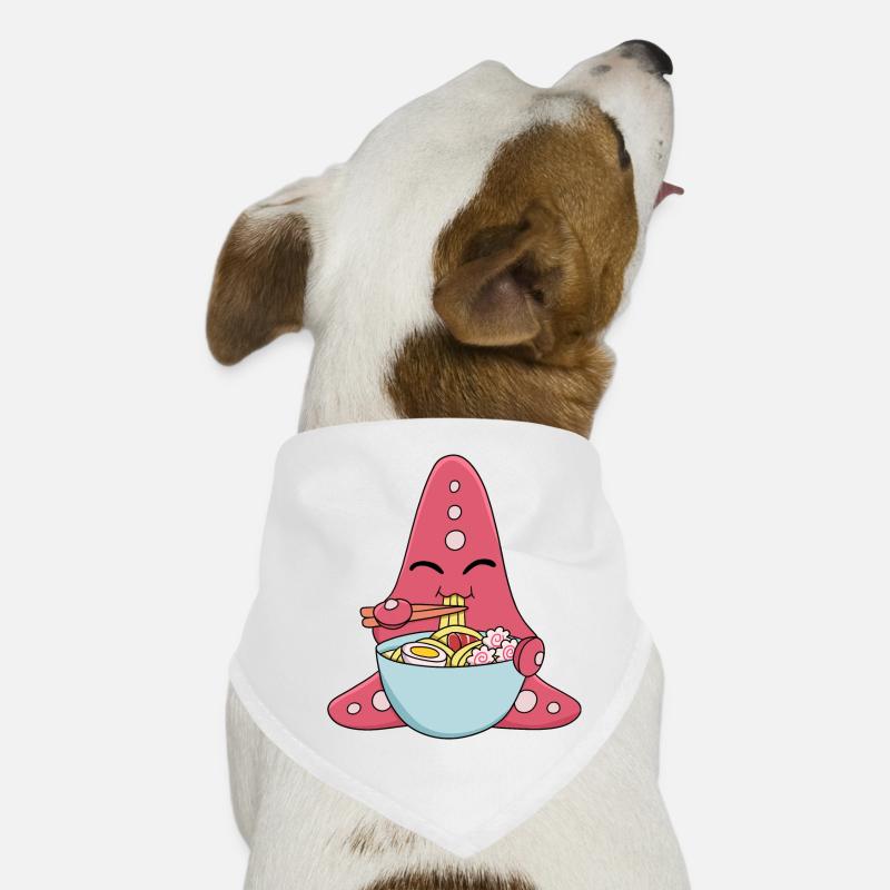 Seestern - Hunde-Bandana - Weiß