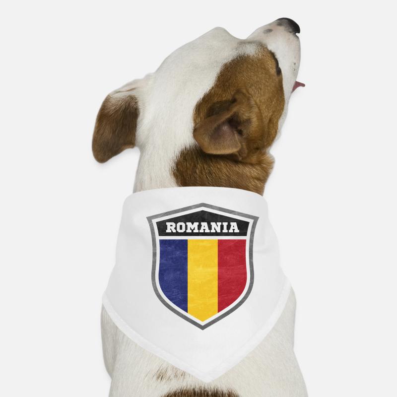 Rumänien Schutzschild Logo Emblem Hunde-Bandana