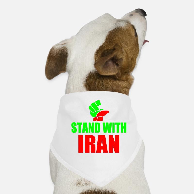Stand with iran Bandana pour chien