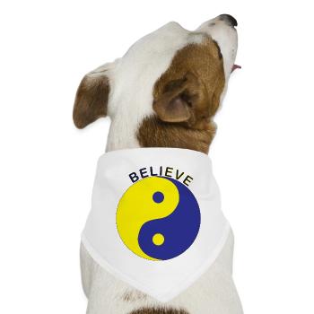 Glauben - Hunde-Bandana - Weiß - Vorne
