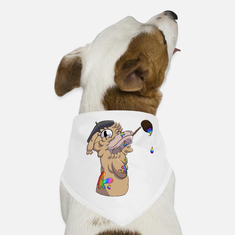 Al the Painter - Hunde-Bandana - Weiß