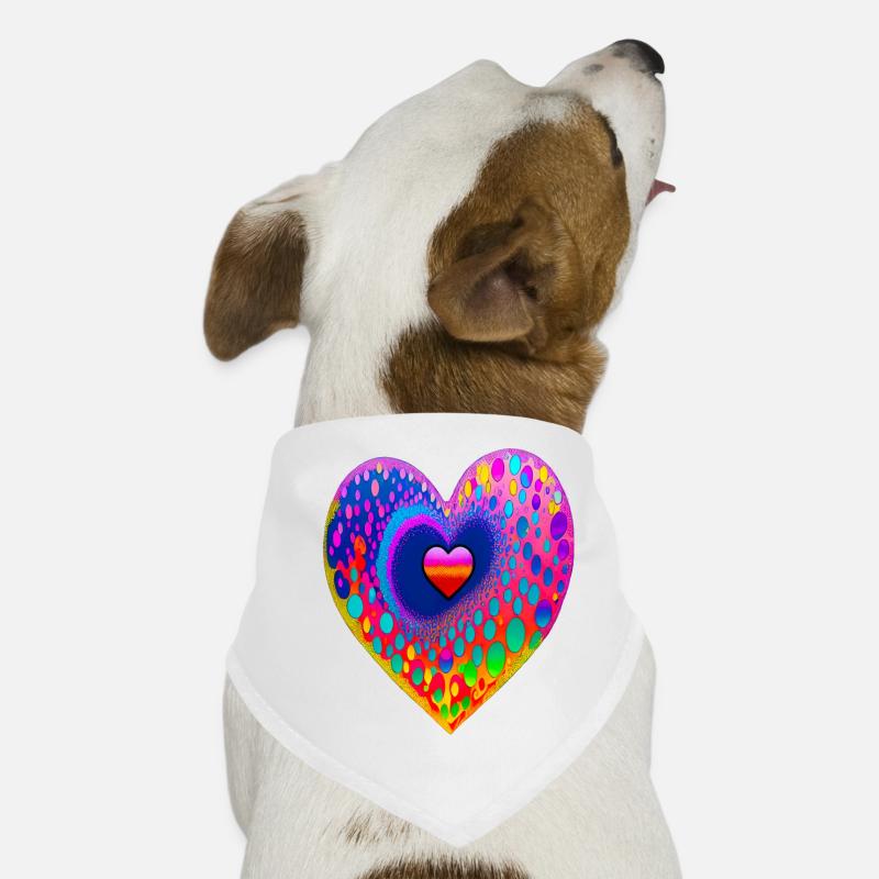 With heart Dog Bandana