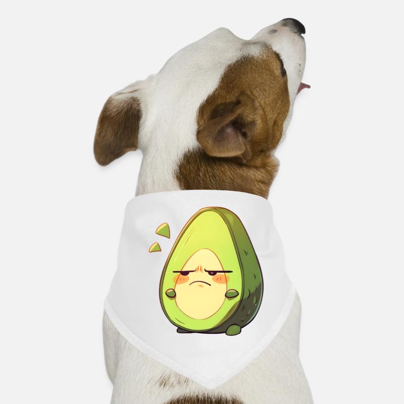 Conception de dessin animé d’avocat en colère - Bandana pour chien - blanc
