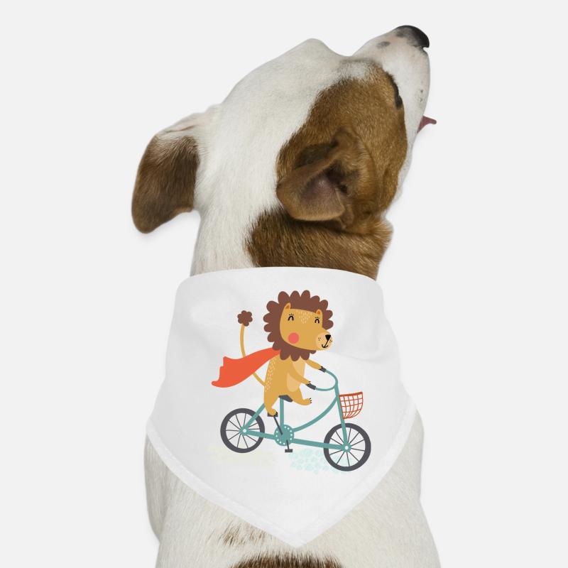 Fahrrad - Hunde-Bandana - Weiß