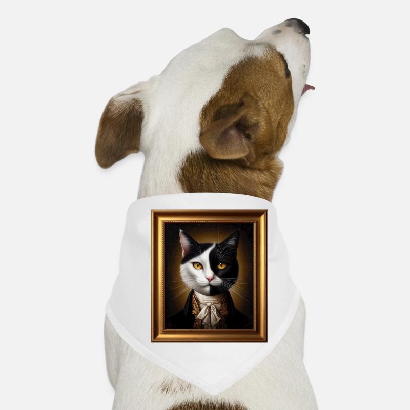 Portrait d’un chat confiant Bandana pour chien