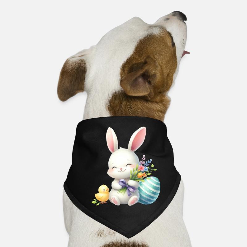 Pâques Pâques Lapin Veille de Pâques Dimanche de Pâques Oeuf de Pâques Printemps Bandana pour chien