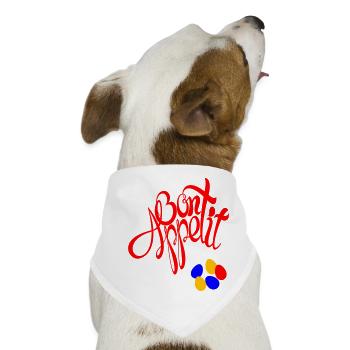 Bon Appetit Ostereier - Hunde-Bandana - Weiß - Vorne