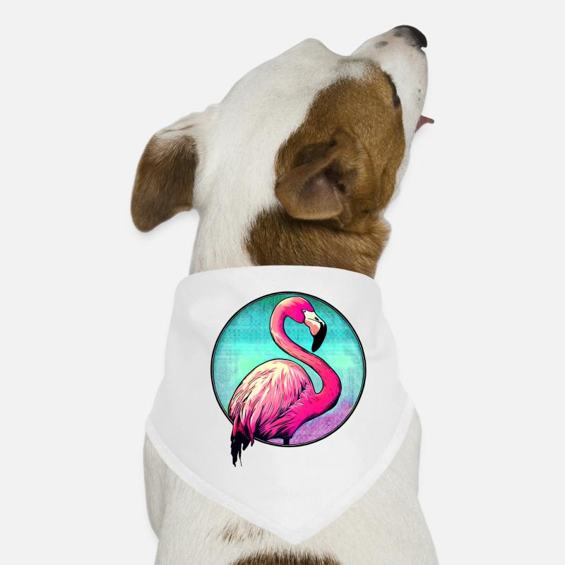 Flamant Bandana pour chien