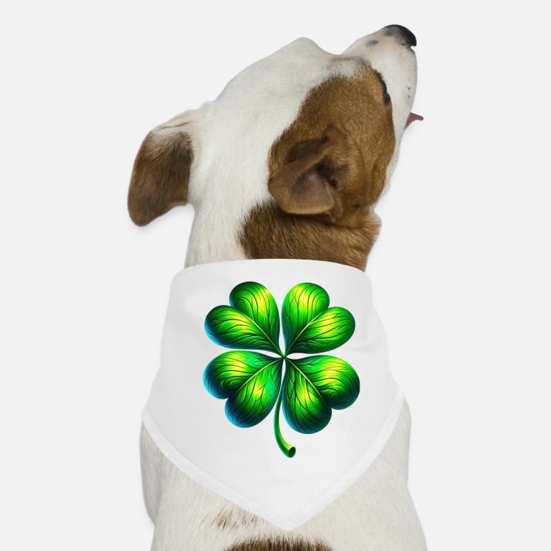 Vierblättriges Kleeblatt Hunde-Bandana