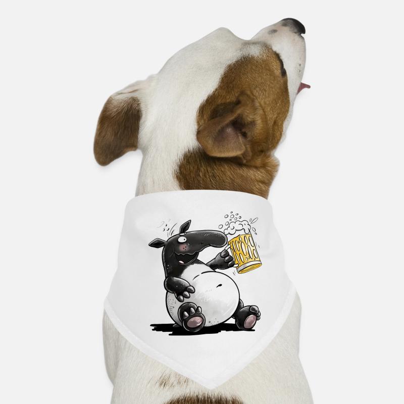 Tapir Trinkt Bier Tabier Wortspiel Hunde-Bandana