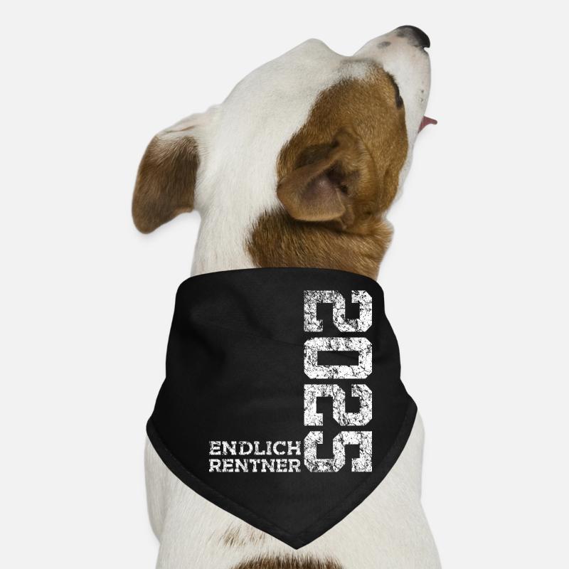ENDLICH RENTNER 2025 Hunde-Bandana