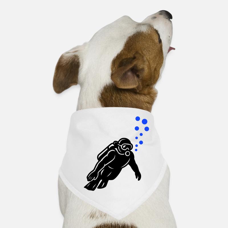 Silhouette de plongeur Bandana pour chien