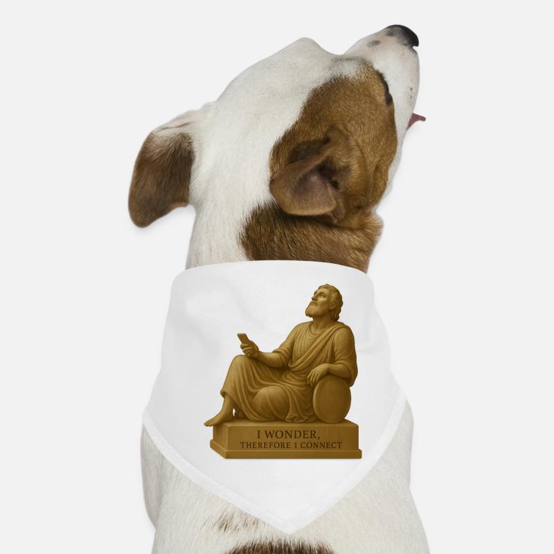 Philosophical Thinker Jewelry Dog Bandana