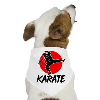 Samurai - Hunde-Bandana - Weiß - Vorne