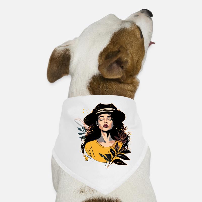 Woman's face Dog Bandana
