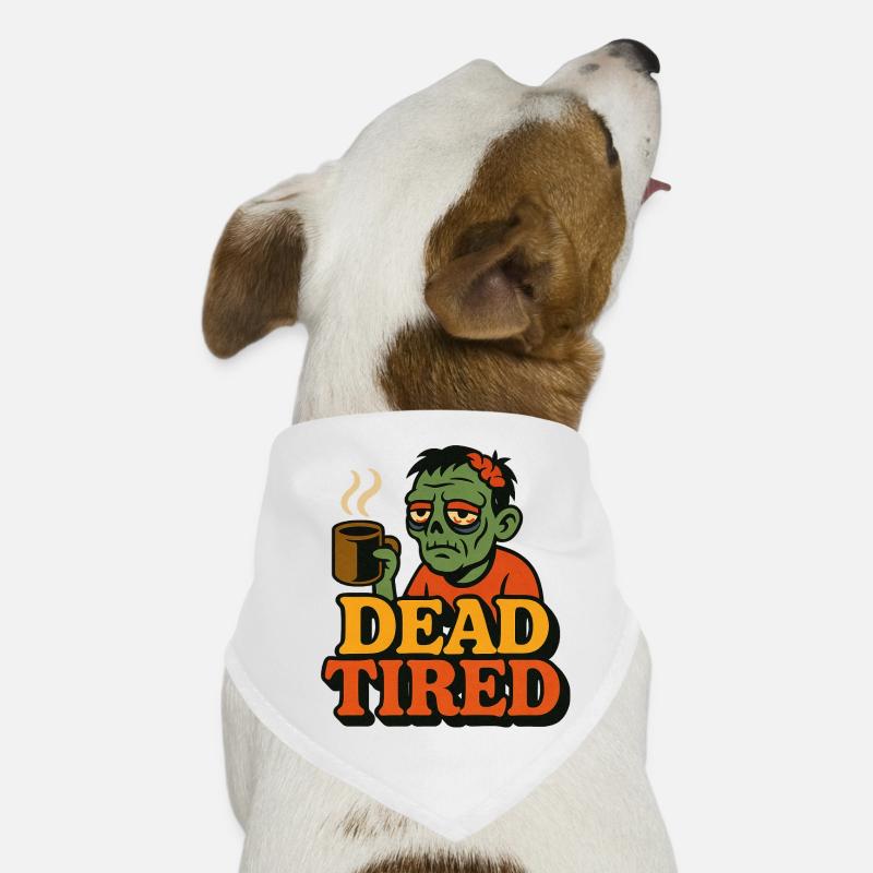 Zombie Coffee Lover Design Bandana pour chien
