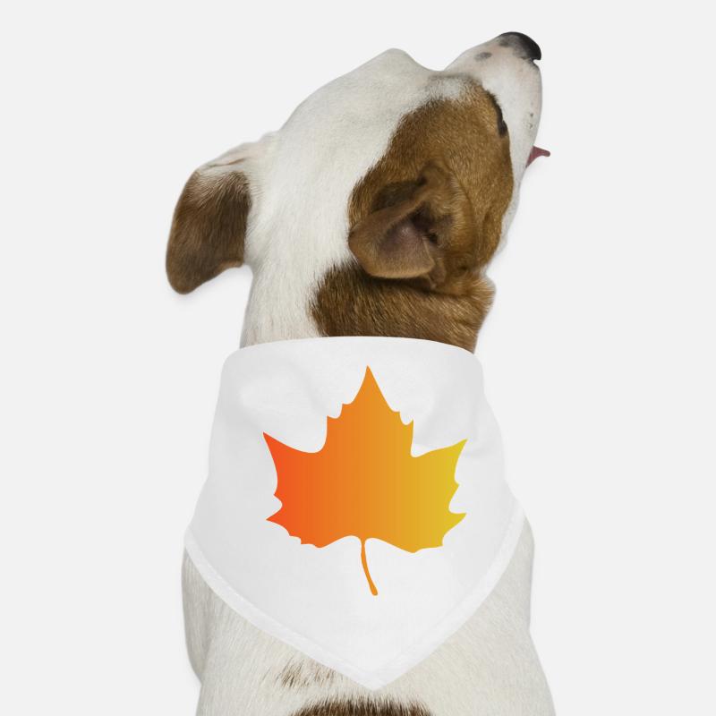 Automne Dégradé Feuille d’érable Bandana pour chien