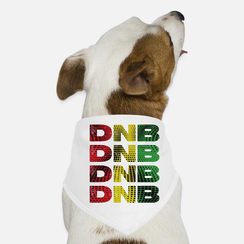 DNB Gitter Regenbogen Druck Hunde-Bandana