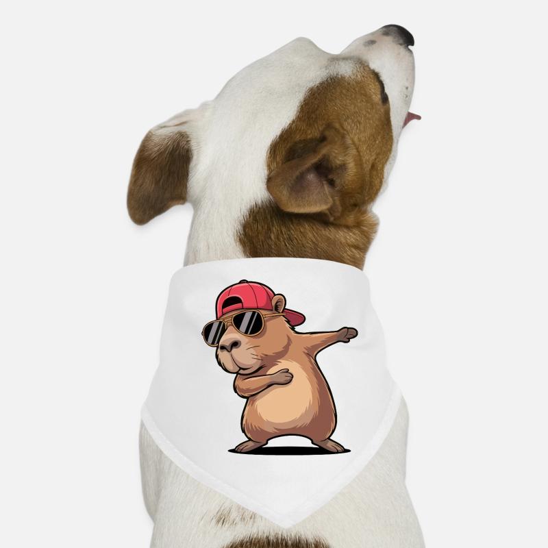 Cooles Capybara-Dabbing Hunde-Bandana