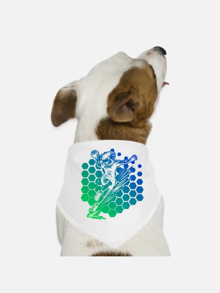 Motif de handball avec valeur de reconnaissance pour - Bandana pour chien - blanc - Devant