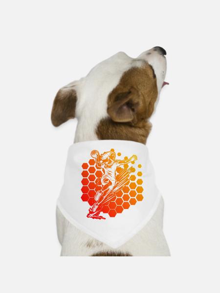 Handball perfekt für jeden Handball fuer Frauen - Hunde-Bandana - Weiß - Vorne