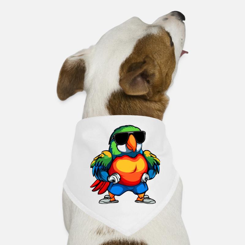 Cool Parrot Dog Bandana