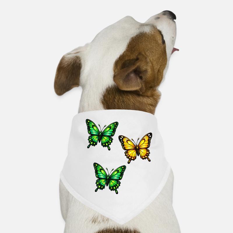 Papillons néon Bandana pour chien