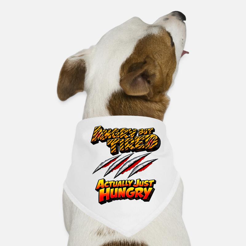 Angry but Tired: Actually Hungry Dog Bandana
