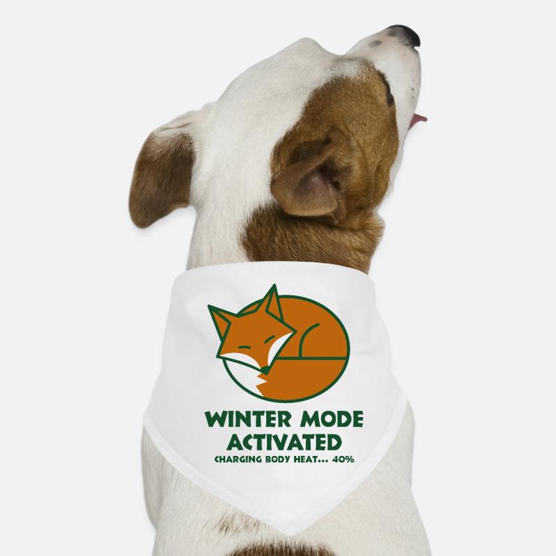 Winter Fox Activated Dog Bandana
