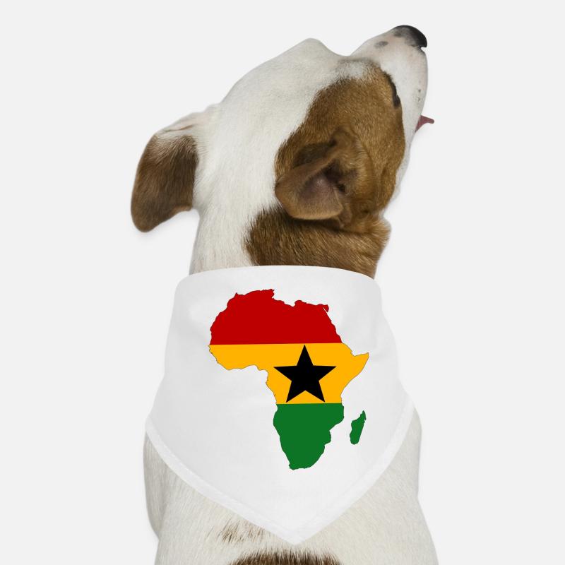 Ghana Flagge Afrika Hunde-Bandana