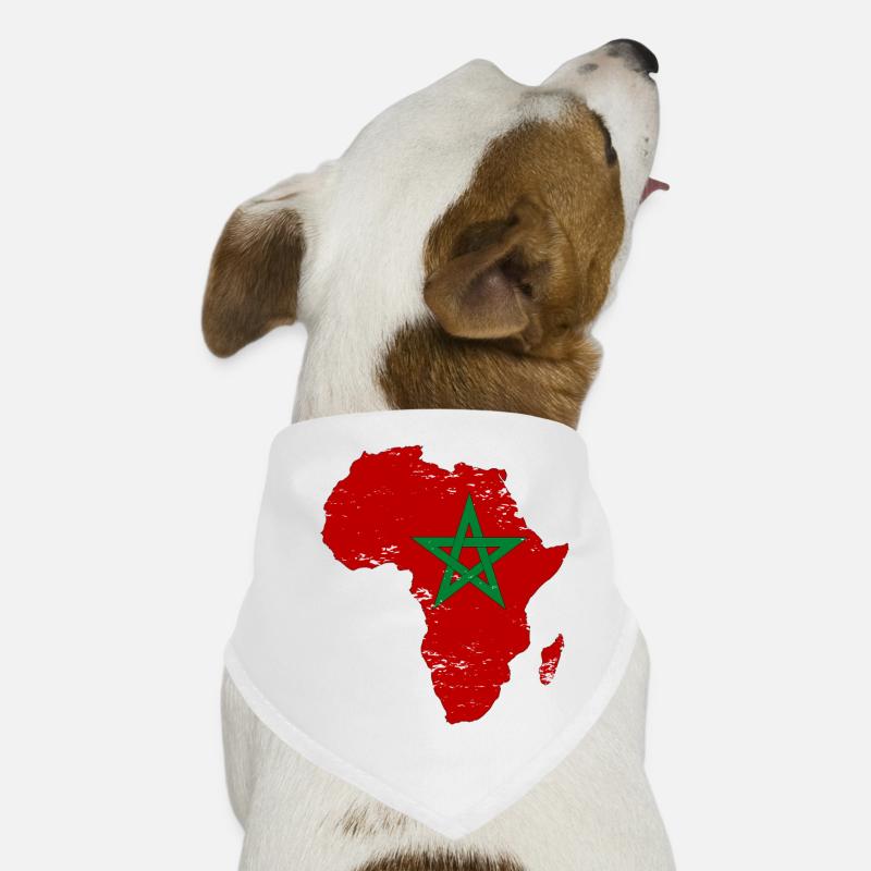 Marokk Flagge Afrika Hunde-Bandana