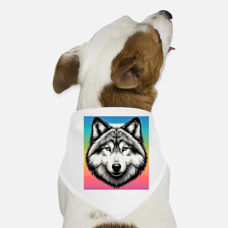 Wolf Hunde-Bandana