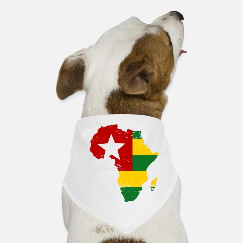 Togo_Flagge_Afrika Hunde-Bandana