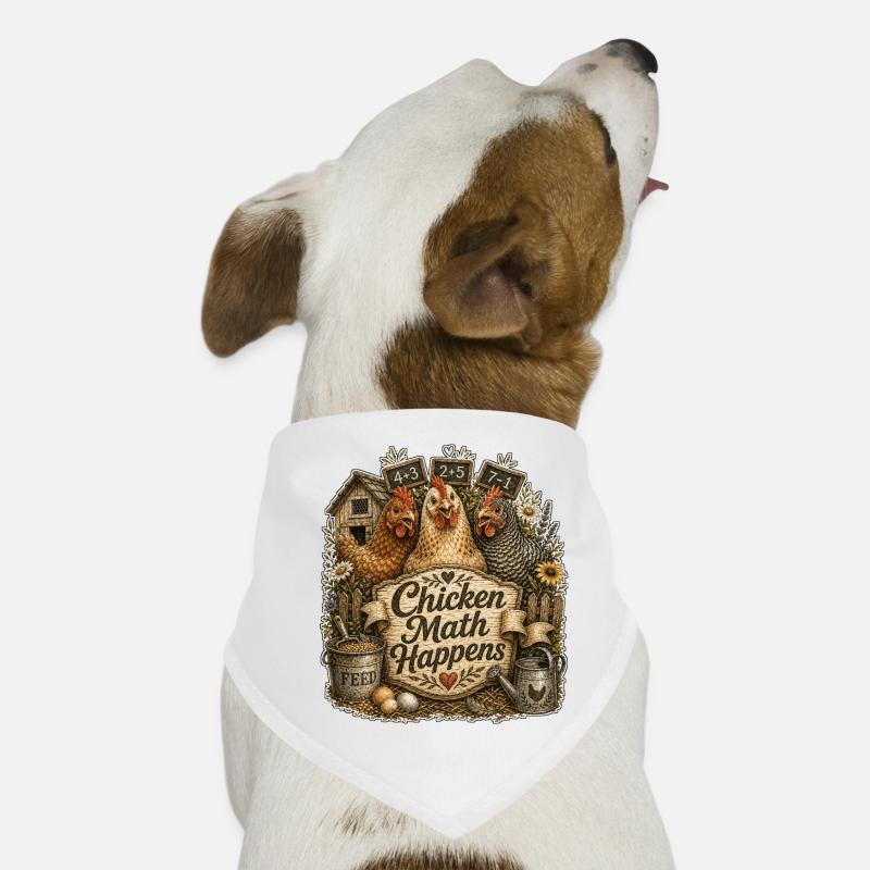 Chicken Math Happens Hunde-Bandana