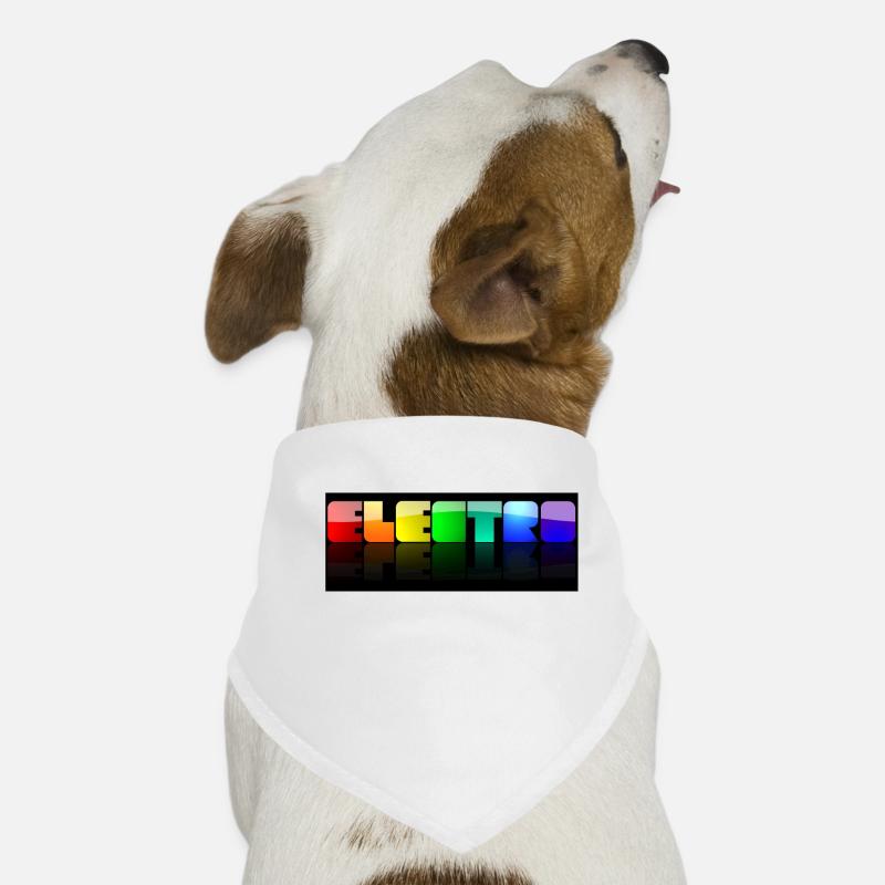 Electro - Hunde-Bandana - Weiß
