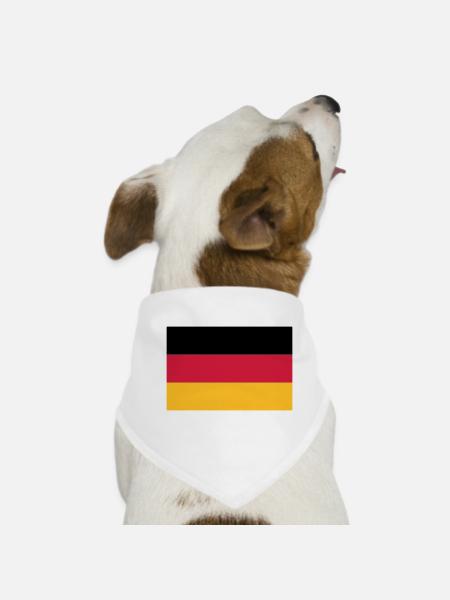 fahne_ger - Dog Bandana - white - Front