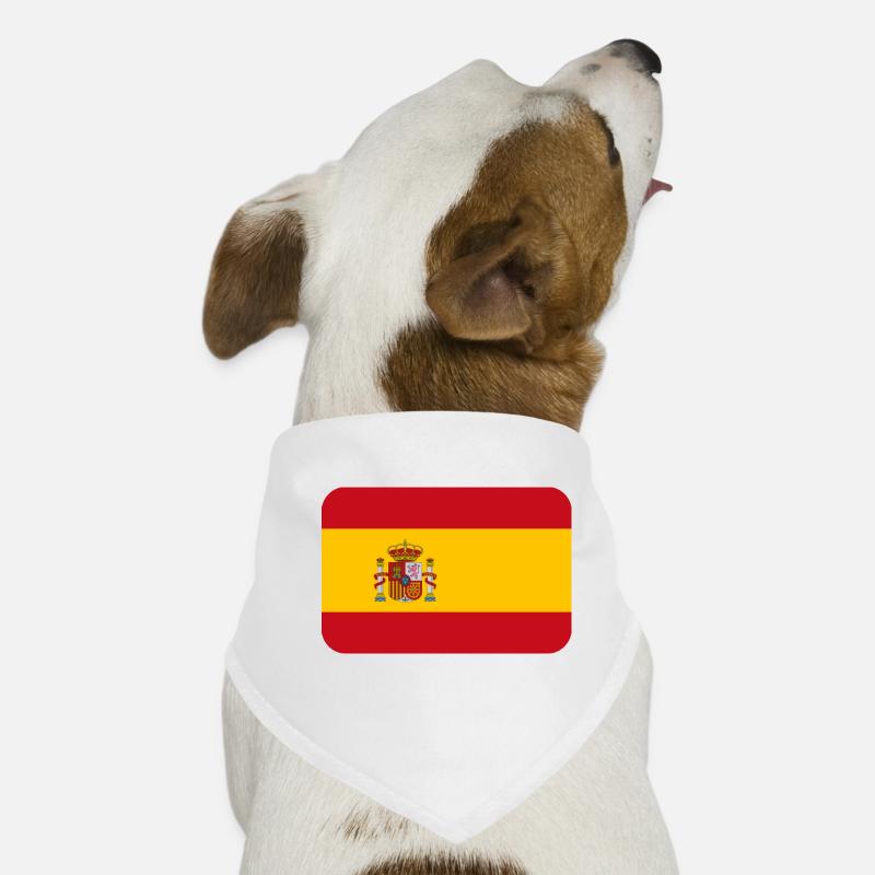 SPAIN FLAG round corner 400 dpi Dog Bandana
