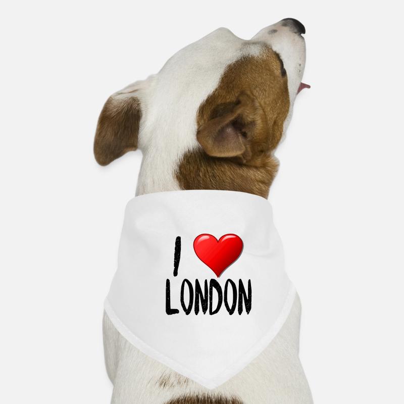 J'aime Londres Bandana pour chien