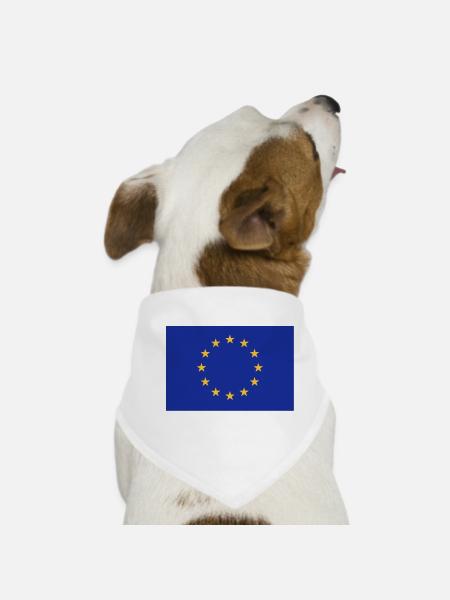 Europe - Bandana pour chien - blanc