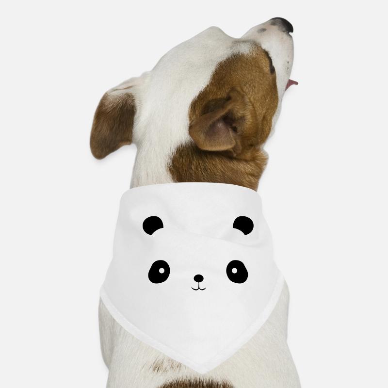 panda face Dog Bandana