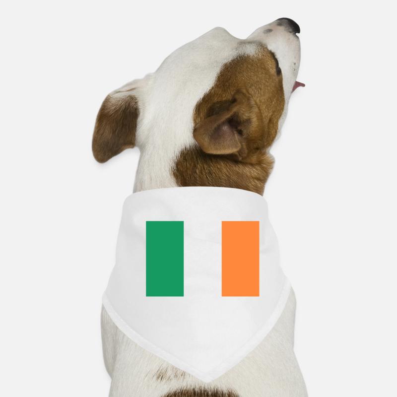 Irlande drapeau irlandais drapeau - Bandana pour chien - blanc