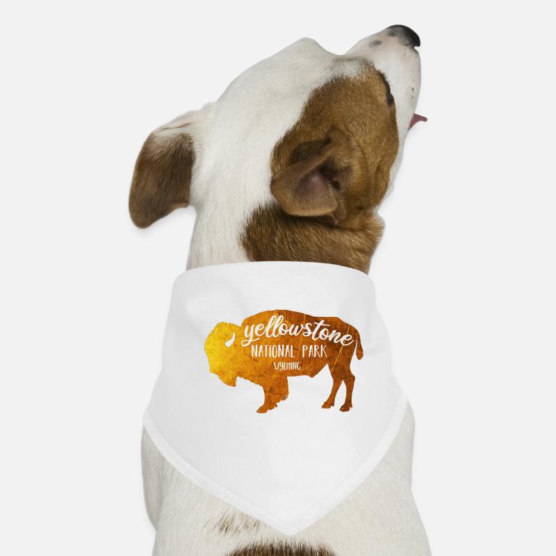 Yellowstone Bison couleur or Bandana pour chien