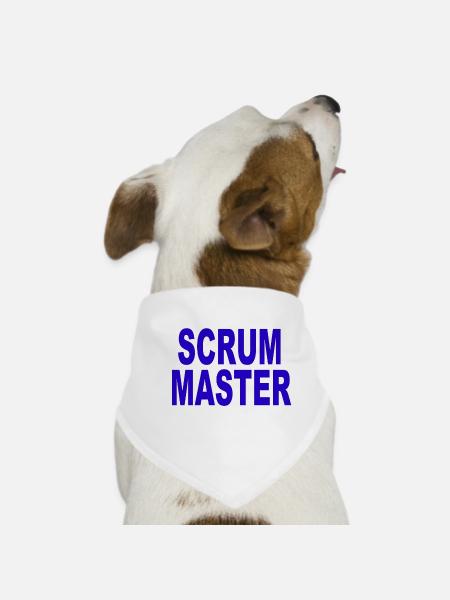 Agile - Scrum Master - Dog Bandana - white