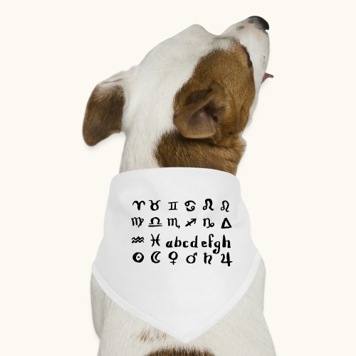 Śmieszne symbole Liczby Prezent Znak zodiaku SW - Bandana dla psa