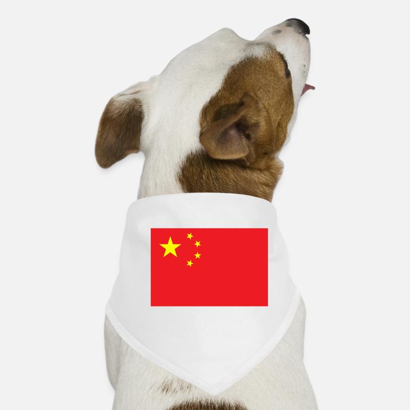 Drapeau Chine / China flag Bandana pour chien